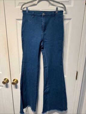 Flying Tomato Dark Blue Flare Jeans